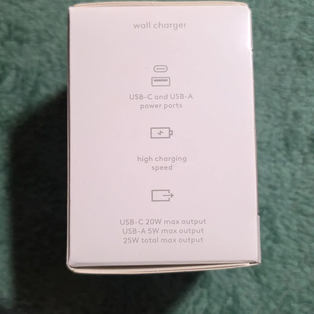 Heyday Tan Dual-Port Wall Charger (Black Tie‎ Dye) High Charging Speed
